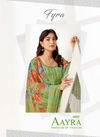 Fyra Aayra Latest Digital Print with Fancy Embroidery Swarovski Diamond Work Festive Weara Designer Pure Cotton Summer Collection Dress Material
